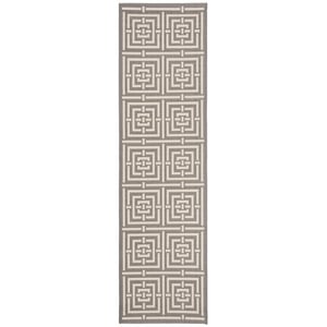 Safavieh Courtyard Grey Indoor Outdoor Rug - Runner 2'3&quot x 8'