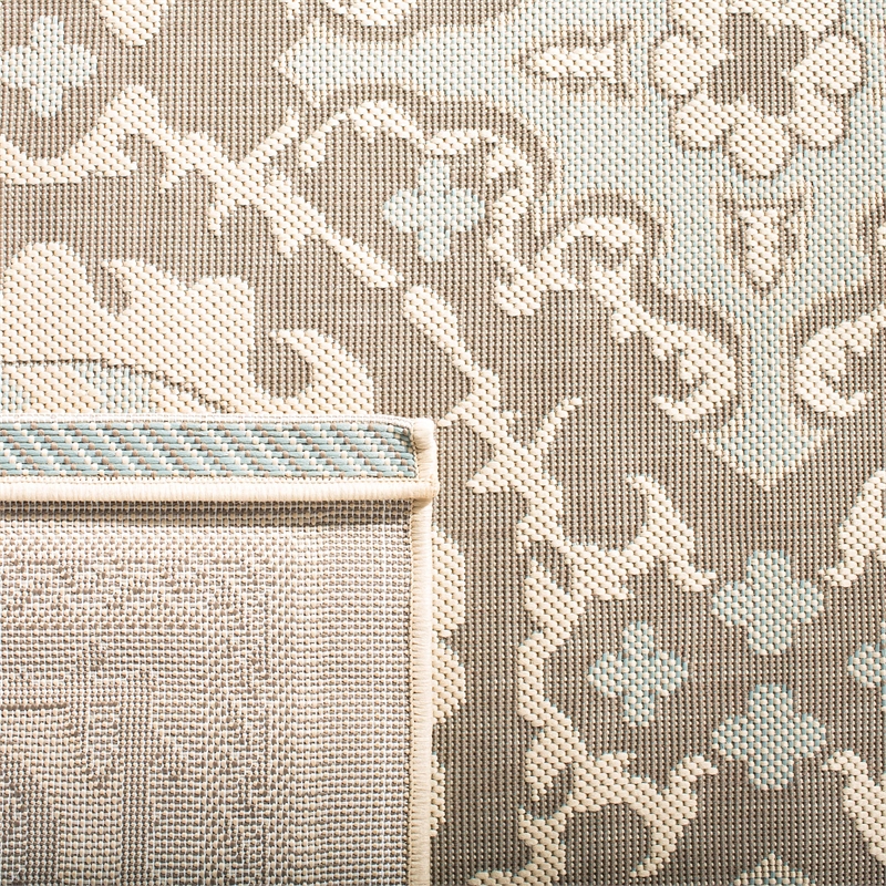 Safavieh Courtyard Light Grey Indoor Outdoor Rug - 2' x 3'7