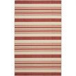 Safavieh Courtyard Beige Indoor Outdoor Rug - 4' x 5'7