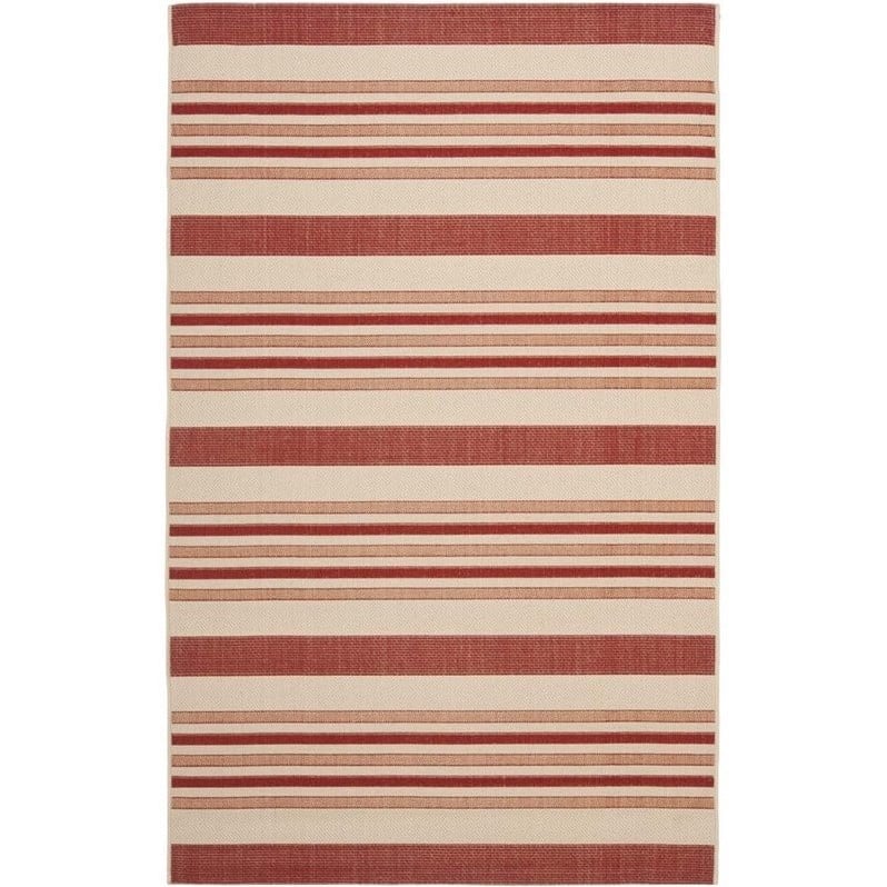 Safavieh Courtyard Beige Indoor Outdoor Rug - 6'7