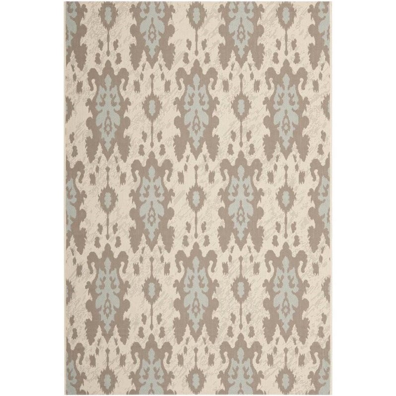 Safavieh Courtyard Beige Indoor Outdoor Rug - 5'3