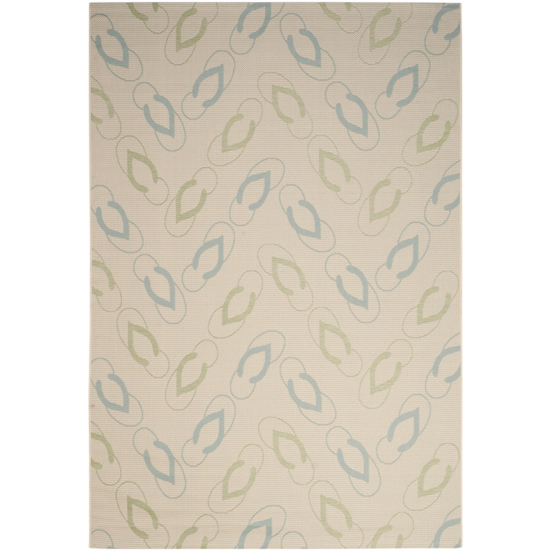 Safavieh Courtyard Beige Indoor Outdoor Rug - 6'7