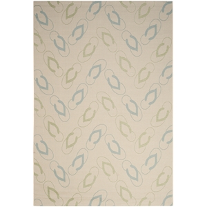 Safavieh Courtyard Beige Indoor Outdoor Rug - 6'7&quot x 9'6&quot