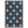 Safavieh Courtyard Navy Indoor Outdoor Rug - 6'7