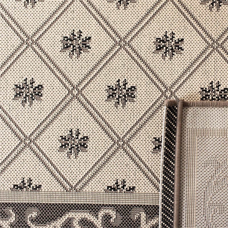 Safavieh Courtyard Beige Indoor Outdoor Rug - 2'7