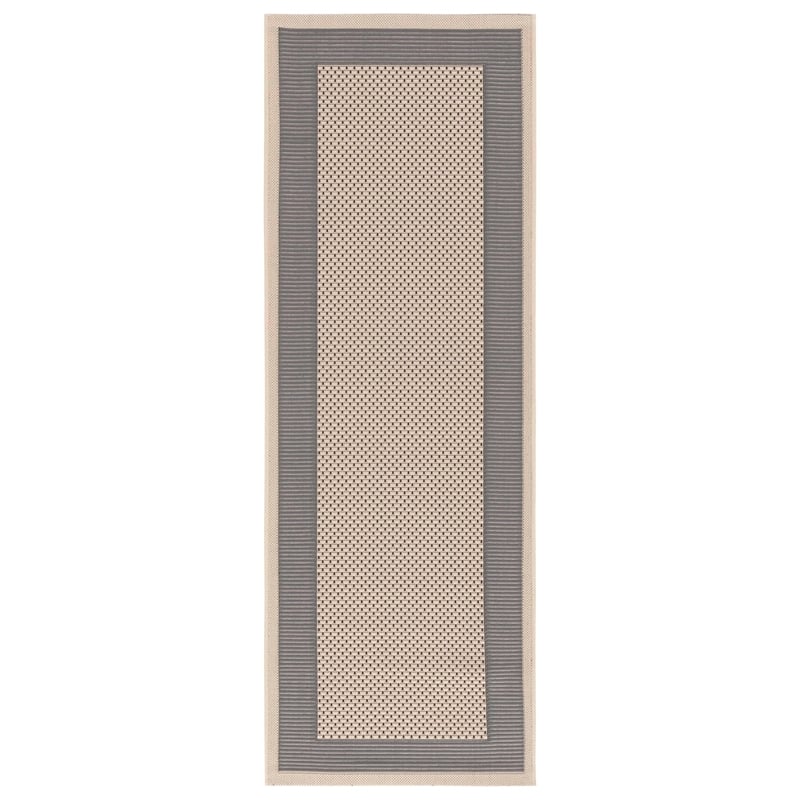 Safavieh Courtyard Grey Indoor Outdoor Rug - Runner 2'3