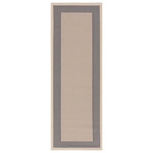 Safavieh Courtyard Grey Indoor Outdoor Rug - Runner 2'3&quot x 8'