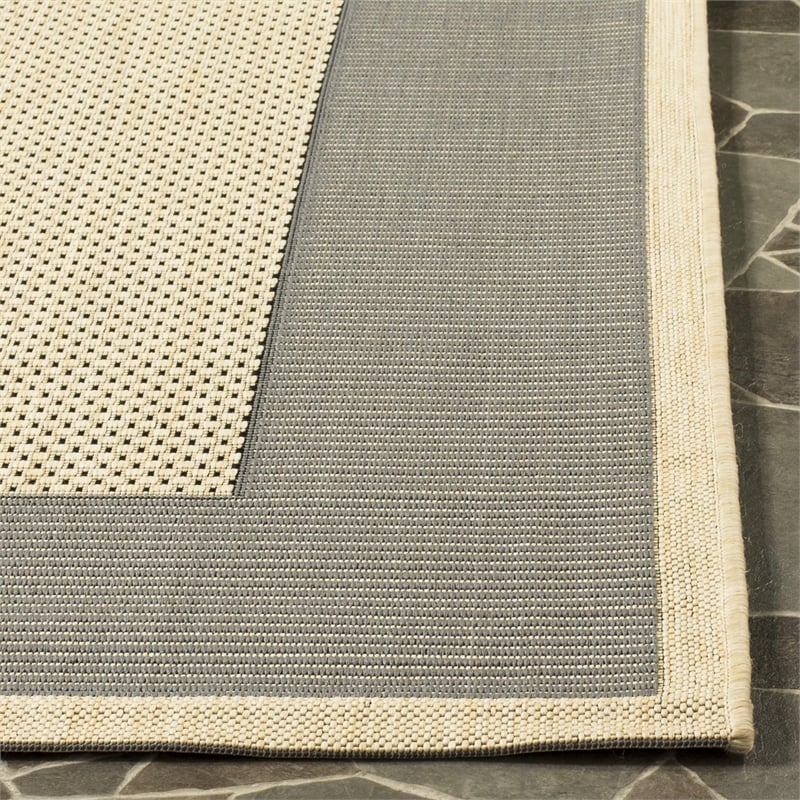 Safavieh Courtyard Grey Indoor Outdoor Rug - Runner 2'3