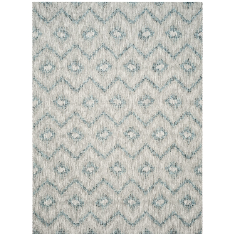 Safavieh Courtyard Grey Indoor Outdoor Rug - 8' x 11'