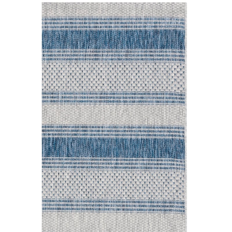 Safavieh Courtyard Grey Indoor Outdoor Rug - 5'3