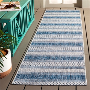 Safavieh Courtyard Grey Indoor Outdoor Rug - Runner 2'3&quot x 8'