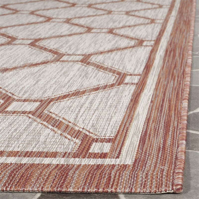 Safavieh Courtyard Red Indoor Outdoor Rug - 2' x 3'7