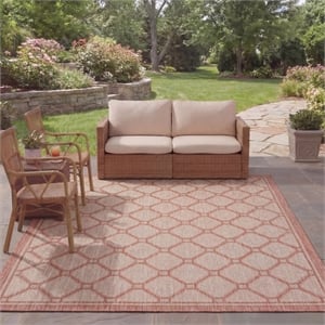 Safavieh Courtyard Red Indoor Outdoor Rug - 8' x 11'