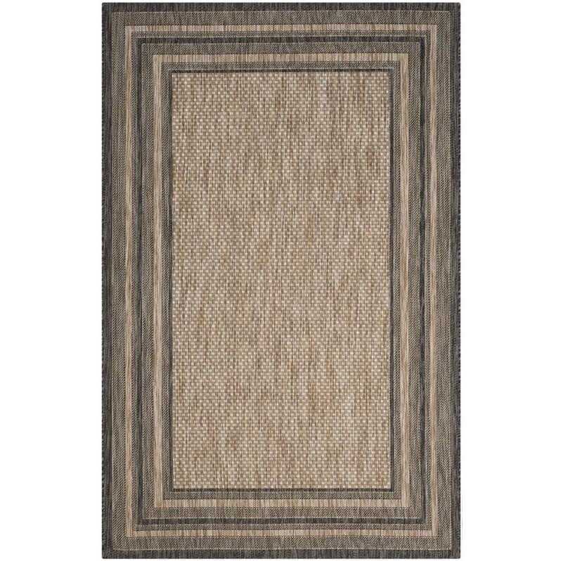Safavieh Courtyard Natural Indoor Outdoor Rug - 4' x 5'7