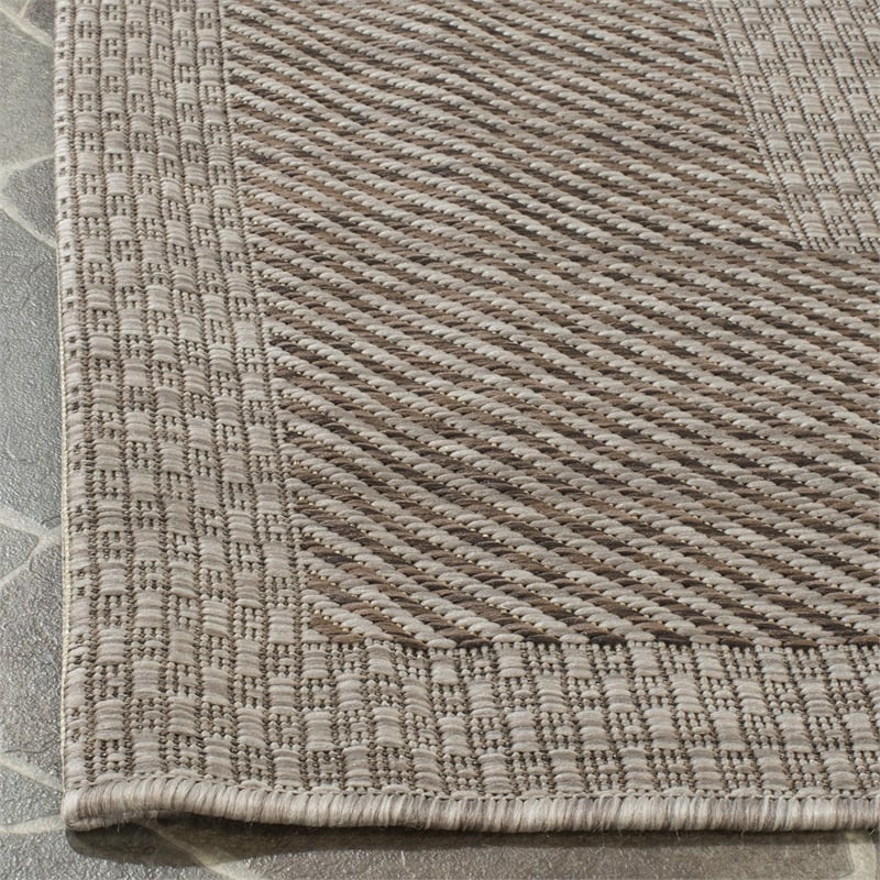Safavieh Courtyard Beige Indoor Outdoor Rug - 5'3