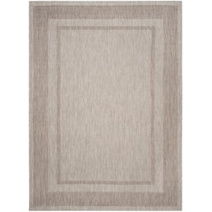 Safavieh Courtyard Beige Indoor Outdoor Rug - 6'7&quot x 9'6&quot