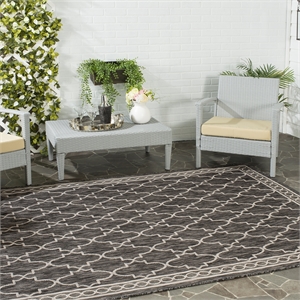 Safavieh Courtyard Black Indoor Outdoor Rug - 2'7&quot x 5'
