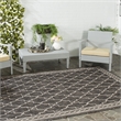 Safavieh Courtyard Black Indoor Outdoor Rug - 2'7