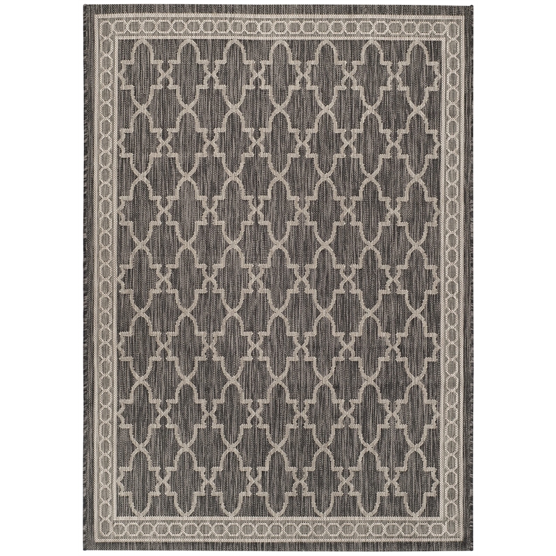 Safavieh Courtyard Black Indoor Outdoor Rug - 2'7