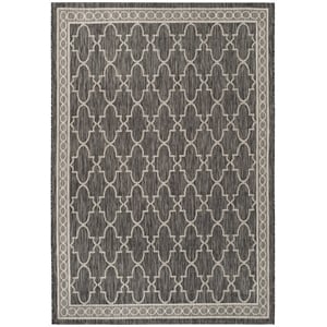 Safavieh Courtyard Black Indoor Outdoor Rug - 5'3&quot x 7'7&quot