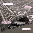 Safavieh Courtyard Black Indoor Outdoor Rug - 5'3