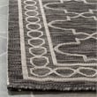 Safavieh Courtyard Black Indoor Outdoor Rug - 6'7