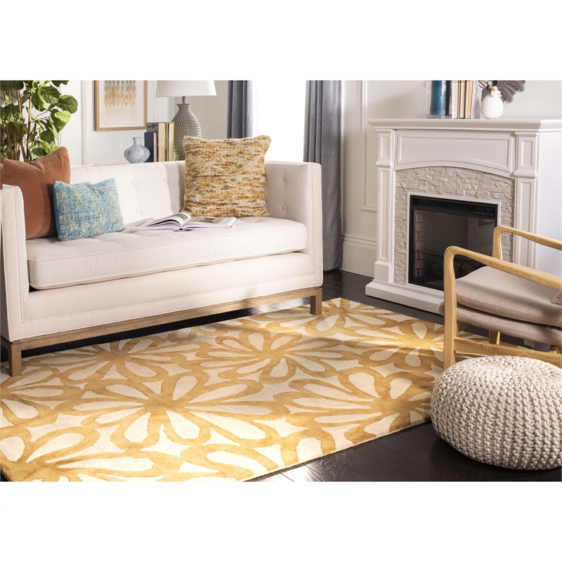 Safavieh Dip Dyed Beige Contemporary Rug - 4' x 6'