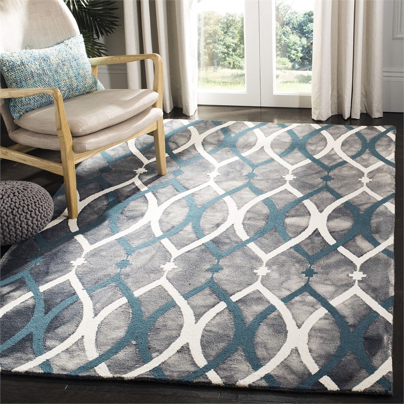 Safavieh Dip Dyed Grey Contemporary Rug - 3' x 5'