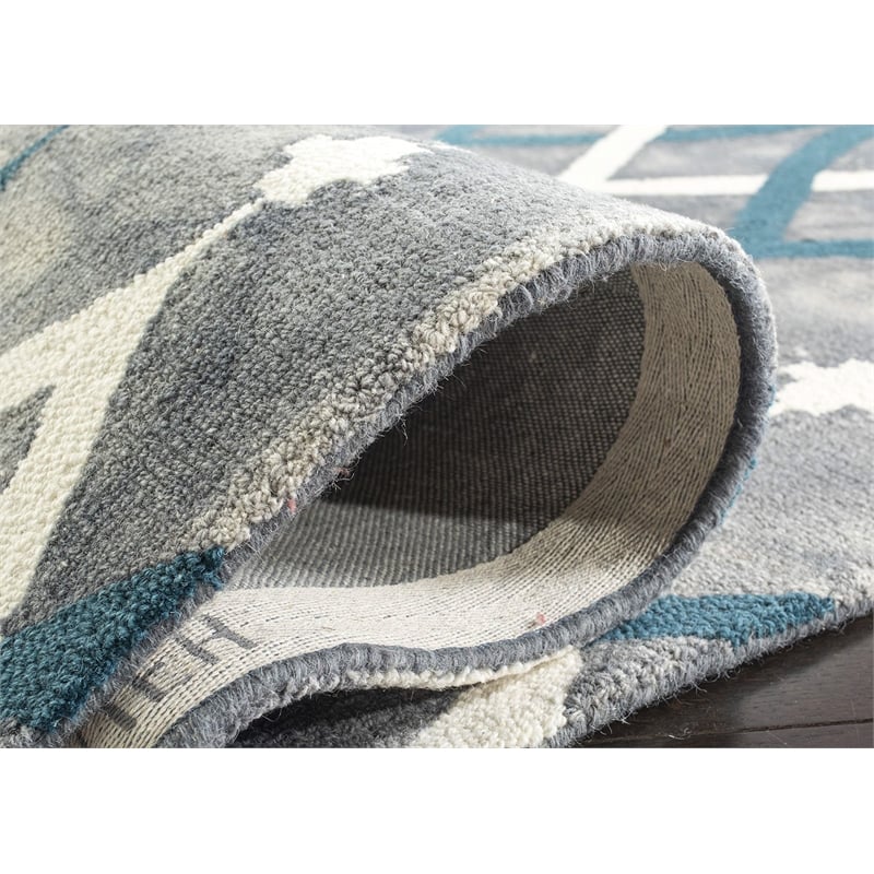 Safavieh Dip Dyed Grey Contemporary Rug - 4' x 6'