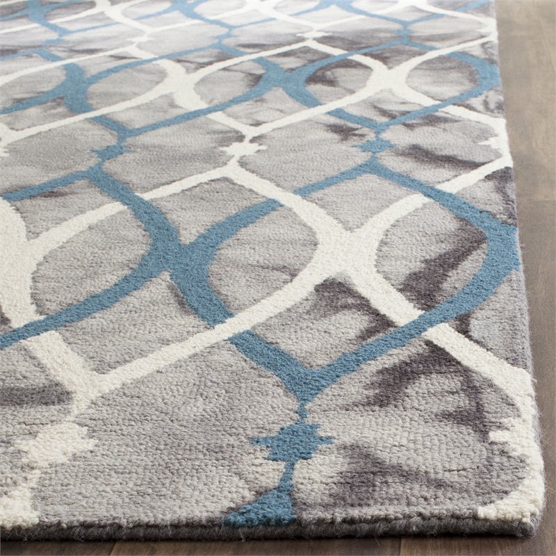 Safavieh Dip Dyed Grey Contemporary Rug - 8' x 10'