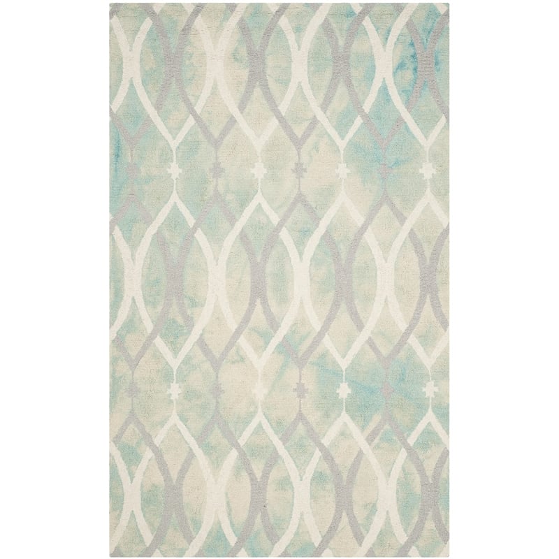 Safavieh Dip Dyed Green Contemporary Rug - 4' x 6'