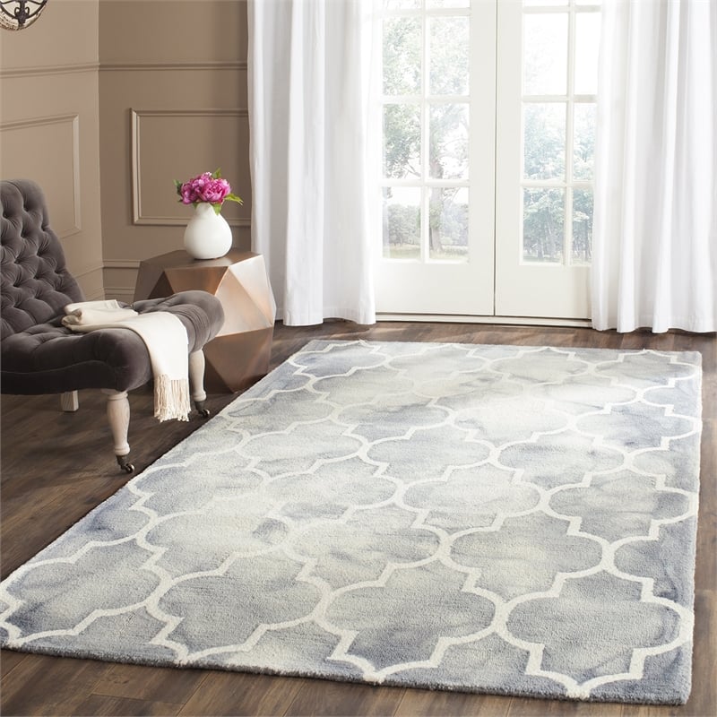 Safavieh Dip Dyed Grey Contemporary Rug - 5' x 8'