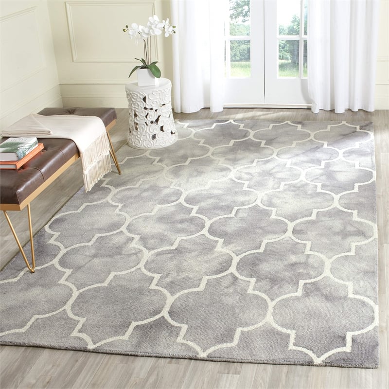 Safavieh Dip Dyed Grey Contemporary Rug - 5' x 8'