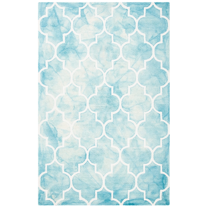 Safavieh Dip Dyed Turquoise Contemporary Rug - 4' x 6'
