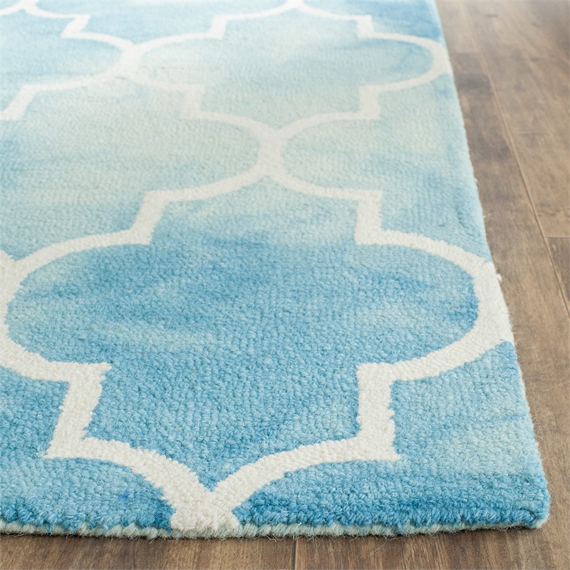Safavieh Dip Dyed Turquoise Contemporary Rug - 9' x 12'