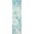 Safavieh Dip Dyed Turquoise Contemporary Rug - Runner 2'3