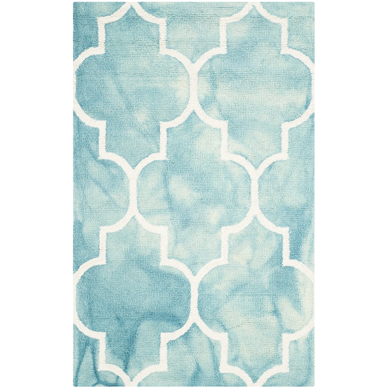 Safavieh Dip Dyed Turquoise Contemporary Rug - Runner 2'6