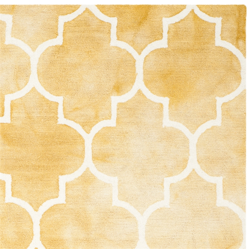 Safavieh Dip Dyed Gold Contemporary Rug - 9' x 12'