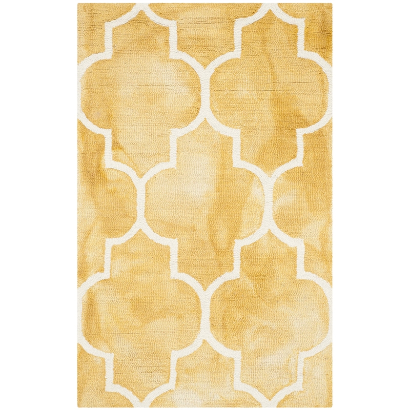 Safavieh Dip Dyed Gold Contemporary Rug - Runner 2'6