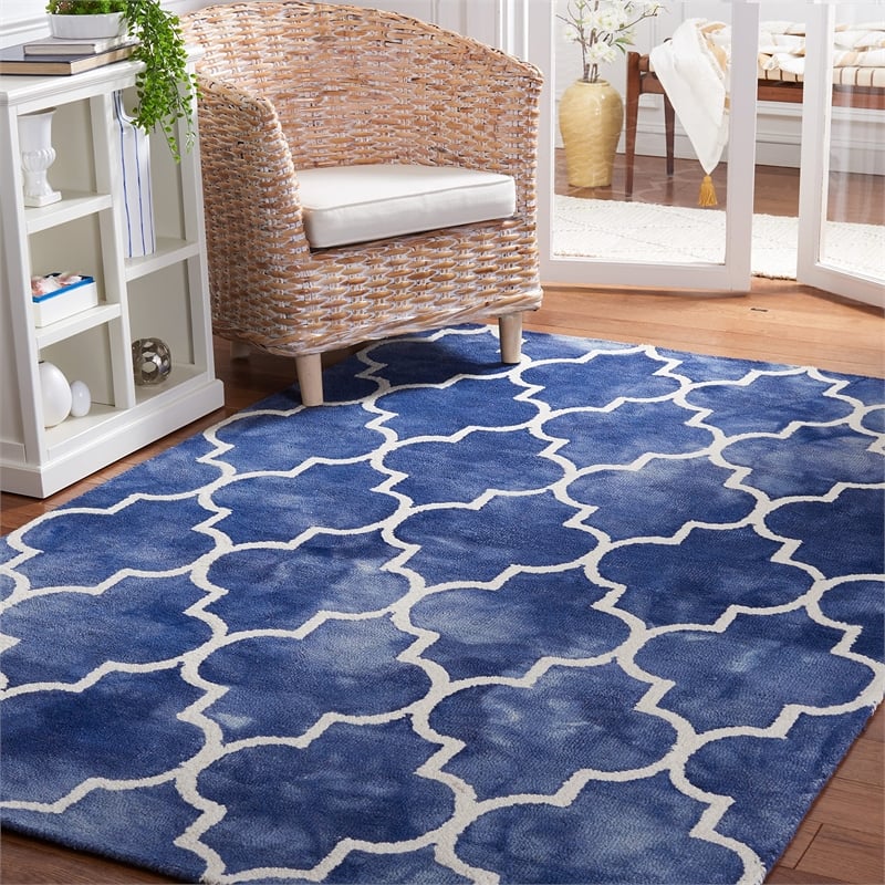 Safavieh Dip Dyed Navy Contemporary Rug - 3' x 5'