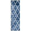 Safavieh Dip Dyed Navy Contemporary Rug - Runner 2'3