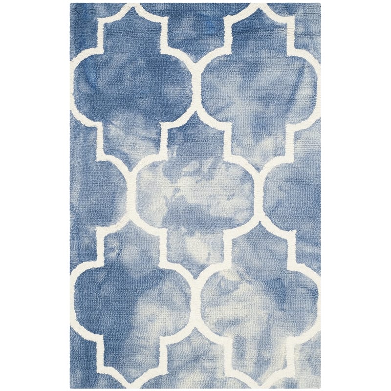 Safavieh Dip Dyed Navy Contemporary Rug - Runner 2'6