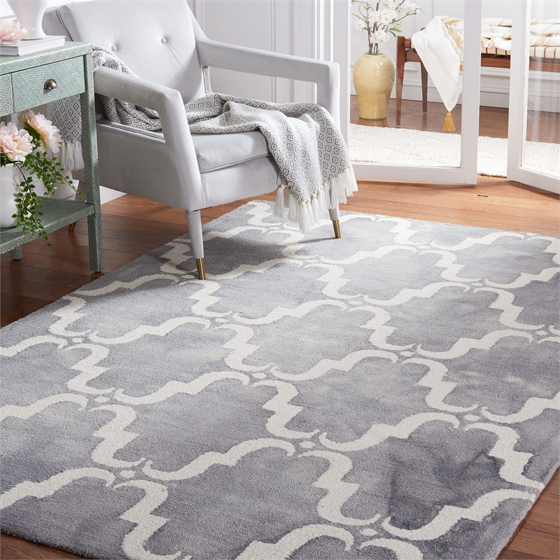 Safavieh Dip Dyed Grey Contemporary Rug - 3' x 5'