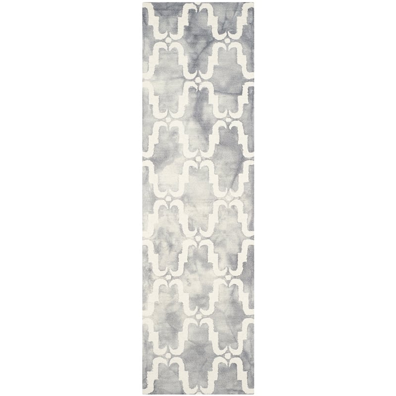 Safavieh Dip Dyed Grey Contemporary Rug - Runner 2'3