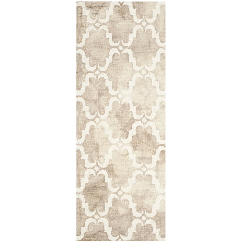 Safavieh Dip Dyed Beige Contemporary Rug - Runner 2'3