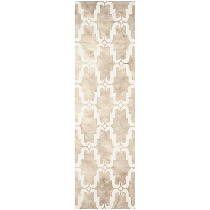 Safavieh Dip Dyed Beige Contemporary Rug - Runner 2'3