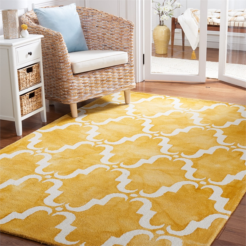 Safavieh Dip Dyed Gold Contemporary Rug - 3' x 5'