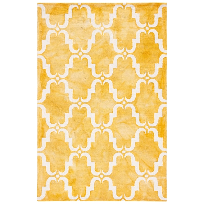 Safavieh Dip Dyed Gold Contemporary Rug - 6' x 9'