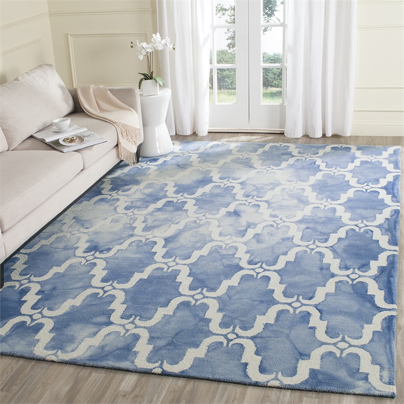 Safavieh Dip Dyed Blue Contemporary Rug - 6' x 9'