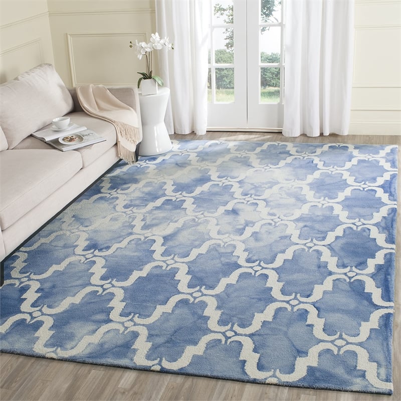 Safavieh Dip Dyed Blue Contemporary Rug - 8' x 10'